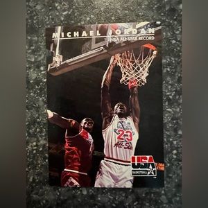1992 SkyBox Michael Jordan NBA All-Star Record Card 43 Chicago Bulls